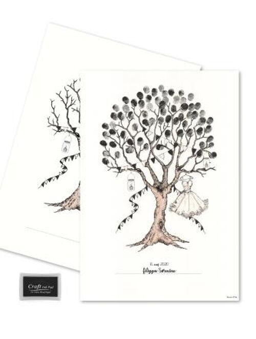 Fingerprint - confirmation tree with dress and black