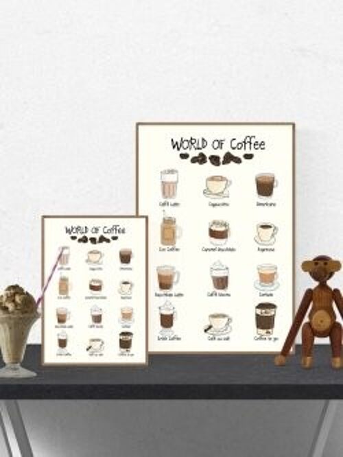 World of Coffee A4 poster