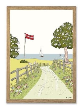 Danemark Paysage A3 affiches