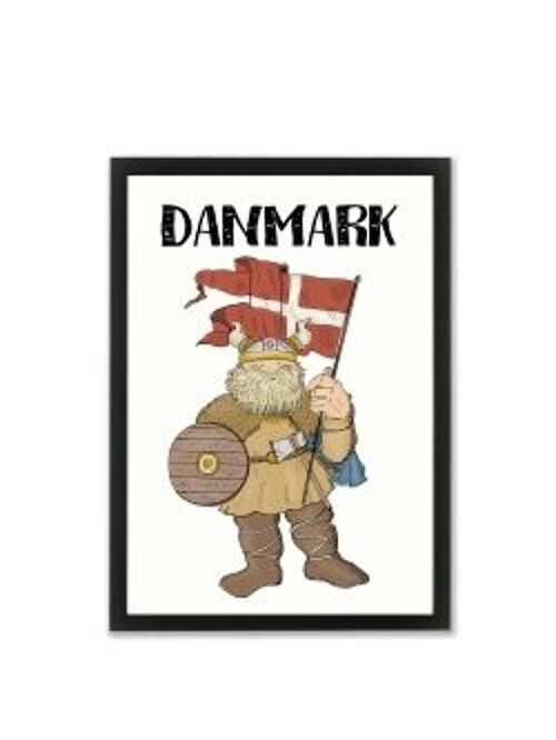 Viking Denmark A4 poster