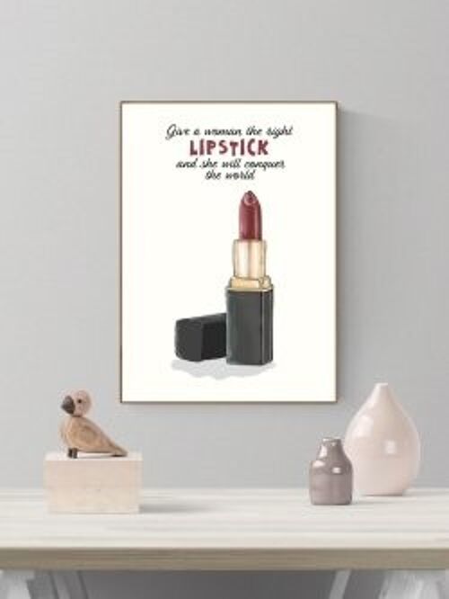 Lipstick A4 poster
