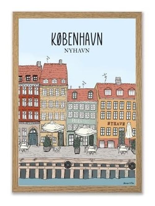 Copenhagen - Nyhavn A3 poster
