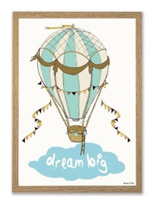 Dream big A4 poster