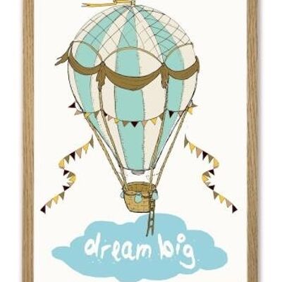 Dream big A4 poster