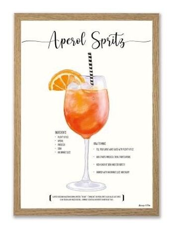 Affiche Aperol Spritz au format A3.