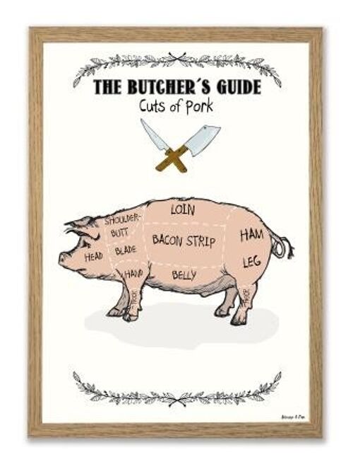 The Butchers Guide / PORK A3 poster