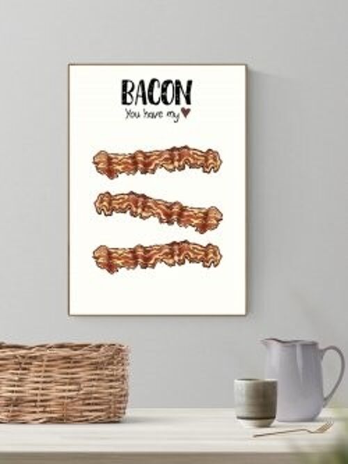 Bacon A4 poster