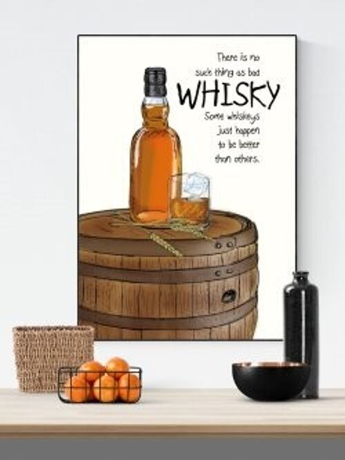 Whiskey A4 poster