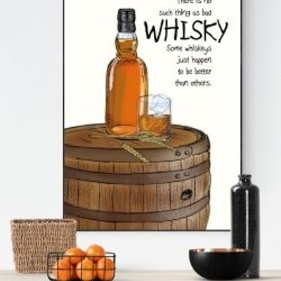 Whiskey A4 poster