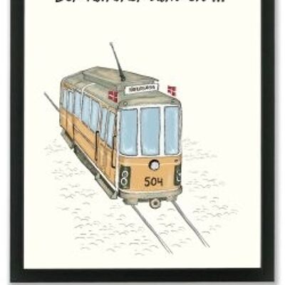 Line 8 (Tram) A4 poster