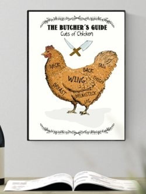 The Butchers Guide / CHICKEN A4 poster