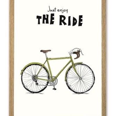 Retro Fahrrad A4 Poster