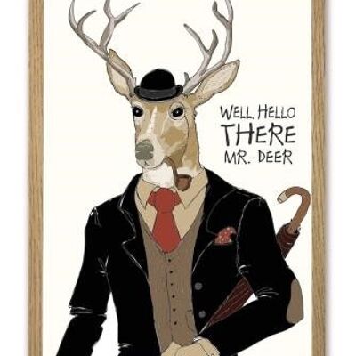 Mr. Deer A4 poster