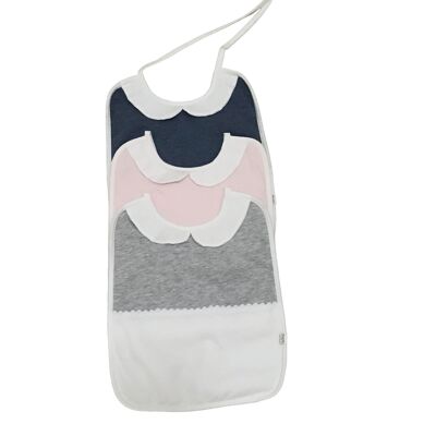 Bib with Peter Pan collar