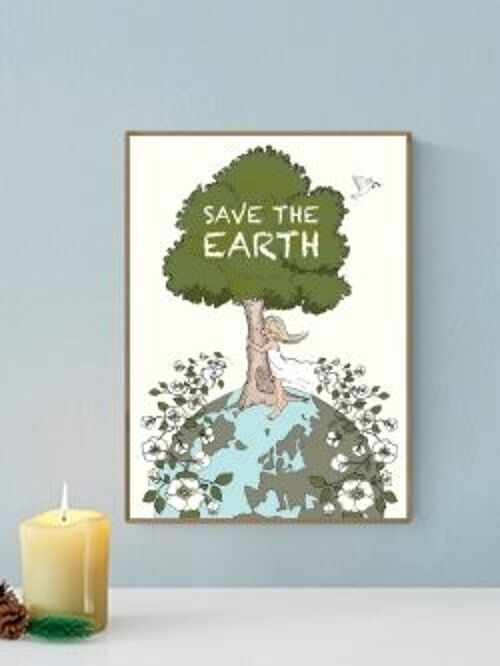 Save the Earth A4 poster