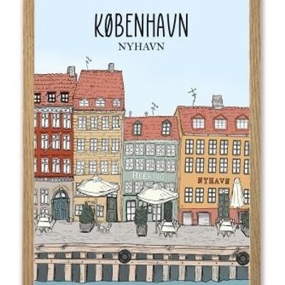 Copenhagen - Nyhavn A4 poster