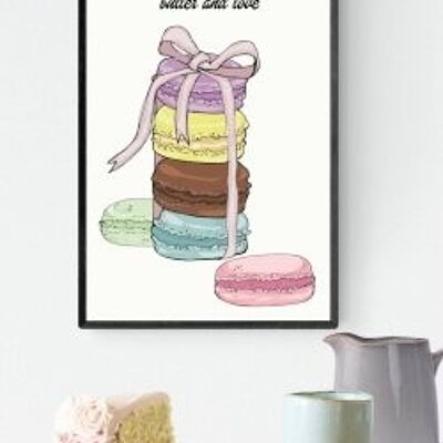 French Cookies A4 poster