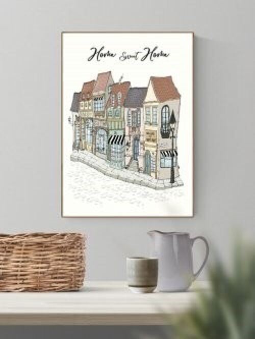 Home Sweet Home A4 poster