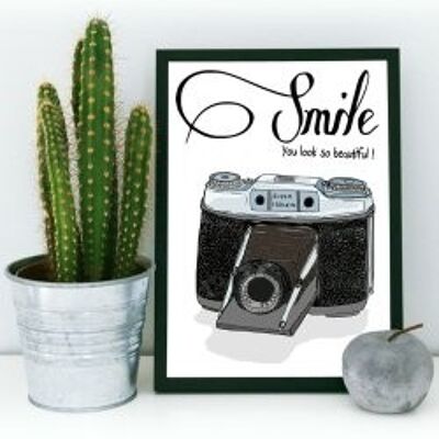 Smile A4 poster