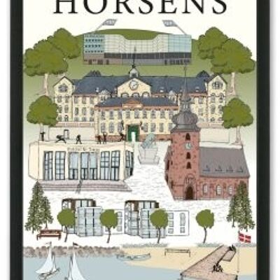 Horsens By A4 Poster