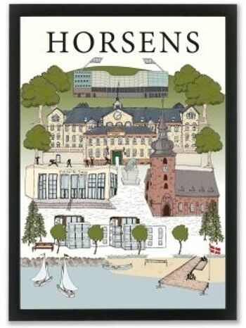 Affiche A4 de la ville de Horsens 1