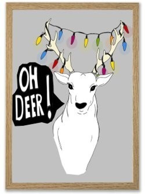 Oh Deer A4 poster