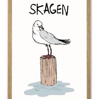 Poster A4 di Seagull Skagen