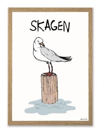 Affiche Mouette Skagen A4