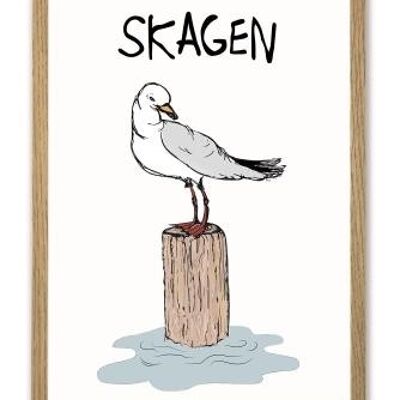 Seagull Skagen A4 poster