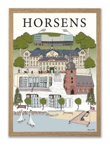 Affiche de la ville de Horsens Affiche A3 1