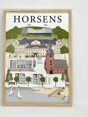 Affiche de la ville de Horsens Affiche A3 2