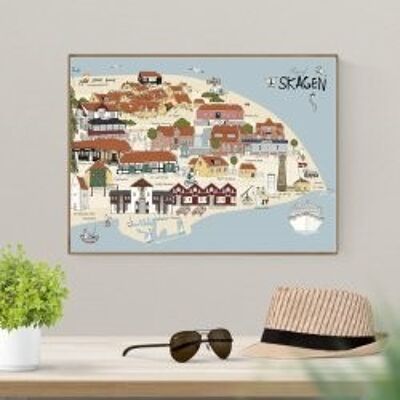 Map of Skagen A3 items