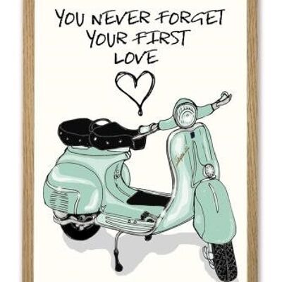 Póster Nunca olvidas tu primer amor / VESPA A3