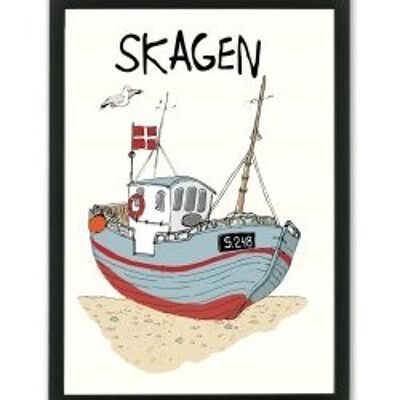 Skagen Fiskekutter A4 poster
