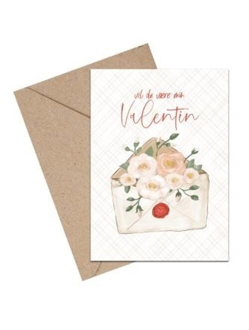 Do you want to be my Valentine? A6 card