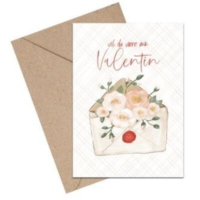 Do you want to be my Valentine? A6 card