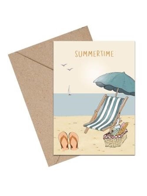 Summertime Beach A6 card