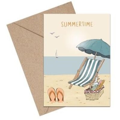 Summertime Beach A6 card