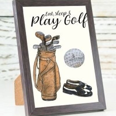 Play Golf A6 card