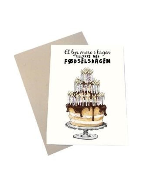 One more light in the cake DK A6 card