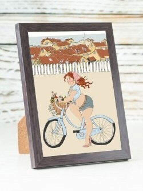 Rosie - bicycle picnic A6 card