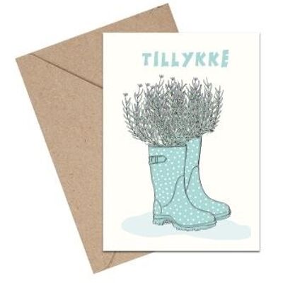 Congratulations rubber boots A6 card