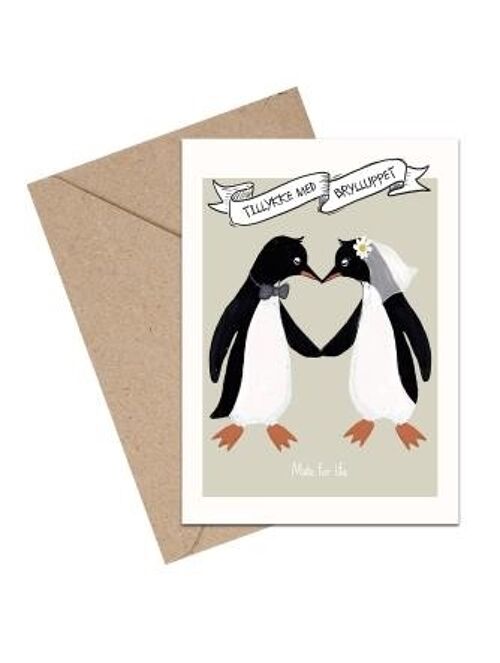 Mate for life - Congratulations on your wedding A6 card