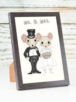 Mr. & Mrs. - mouses A6 card
