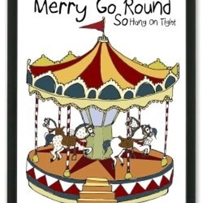 Merry go round A4 posters