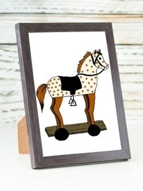 Old Toy Horse A6 card