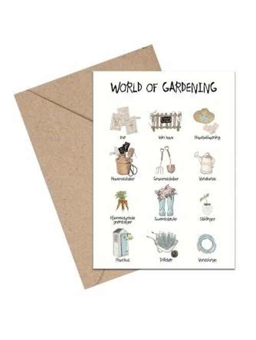 World of Gardening A6 card