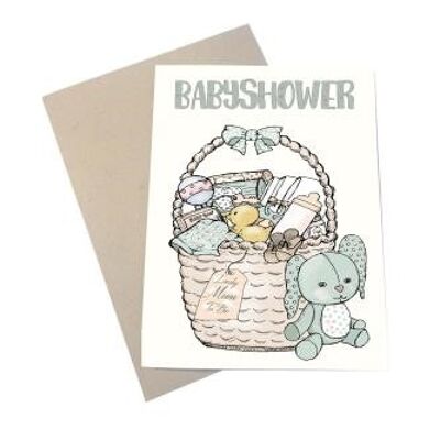 Baby shower A6 card