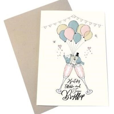 Congratulations on your wedding DK A6 card