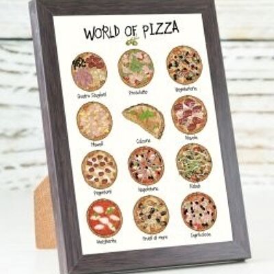 World of Pizza A6 card